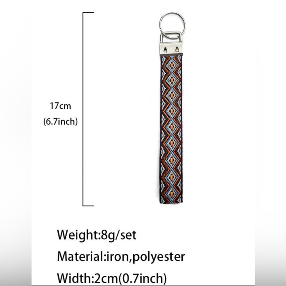 Aztec Patterned Keychain - Picture 2 of 2